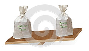 Direct and indirect taxes photo