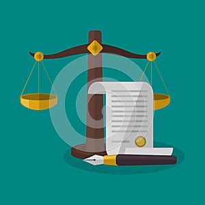 Balance and document of law and justice design