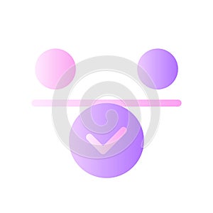 Balance flat gradient two-color ui icon