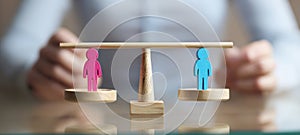 The balance of gender representation in decision-making contexts. AI generated image