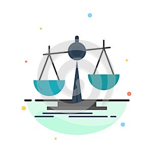 Balance, Law, Loss, Profit,  Abstract Flat Color Icon Template