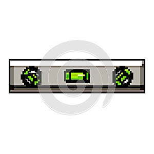 balance level tool game pixel art vector illustration