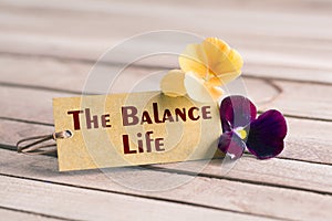 The balance life tag