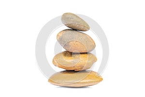 Balance pebble Stones isolated onwhite background, Spa ideas con photo