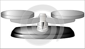Balance Scale Empty without Weights