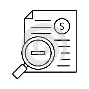 Balance sheet flat vector icon which can easily modify or edit