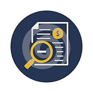 Balance sheet flat vector icon which can easily modify or edit