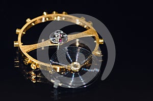 Balance Wheel, Hairspring and Ruby Impulse Roller Jewel