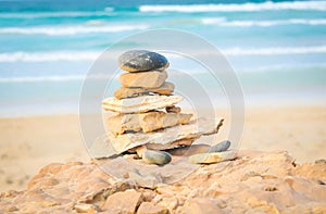 Balance your life concept with rocks