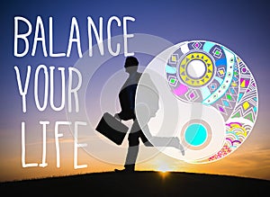 Balance Your Life Equality Steady Concept