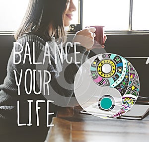 Balance Your Life Equality Steady Concept