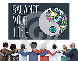 Balance Your Life Stability Work-Life Concept