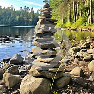 balanced cairn