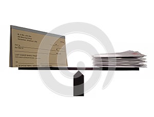 Balanced Checkbook and Bills