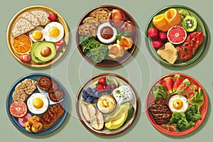 Balanced Diabetes Meal Plan Infographic