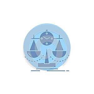 Balanced, management, measure, scorecard, strategy Glyph Icon