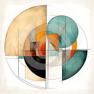 Balanced Neoclassicism: Digital Watercolor Psychology With Mid-century Minimalist Style