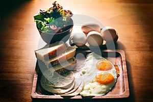 Balanced Nutrition Eggs Set Breakfast