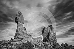 Balanced Rock in Arches National Park near Moab, Utah