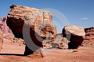 A balanced rock near Lee's Ferry, Arizona