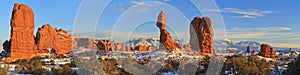 Balanced Rock Winter Panorama