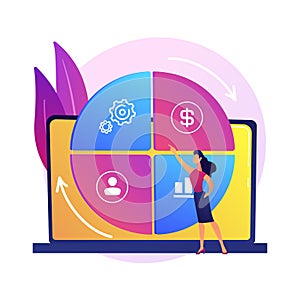 Balanced scorecard vector concept metaphor