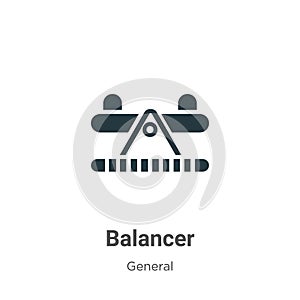 Balancer vector icon on white background. Flat vector balancer icon symbol sign from modern general collection for mobile concept