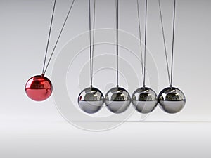 Balancing Balls Newton`s Cradle