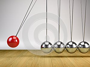 Balancing Balls Newton's Cradle