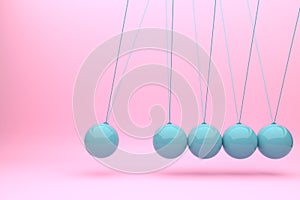 Balancing Balls Newton`s Cradle Newton`s cradle physics concept for action