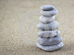 Balancing pebbles photo