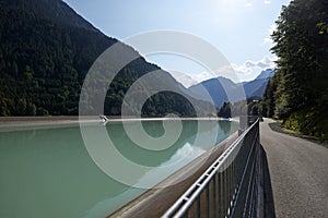 Balancing Pool in Montafon, Silvretta Verwallgruppe, Vorarlberg, Austria