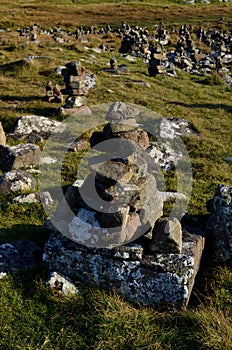 Balancing Rocks at Neist Point in Scotland