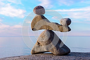 Balancing several stones