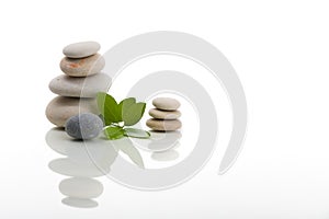 Balancing zen stones isolated