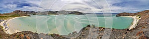 Balandra beach la paz baja california sur mexico aerial landscape