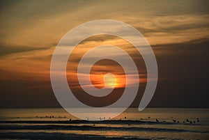 Balangan beach. Sunset