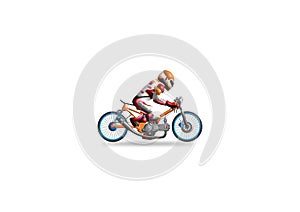 illustration of a racing motorbike