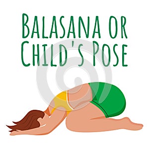 Balasana social media post mockup