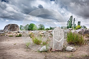 Balbal statue in Kyrgyzstan