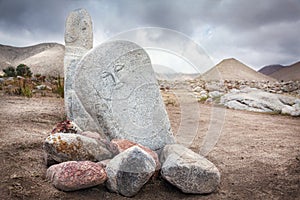 Balbal statues in Kyrgyzstan