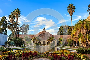 Balboa park Botanical building and pond San Diego, California photo