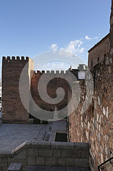 The Balbos Forum and the Tower of La Hierba in Caceres