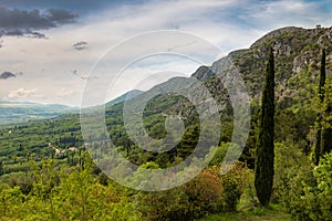 Balcan mountains in Konavle region near Dubrovnik photo