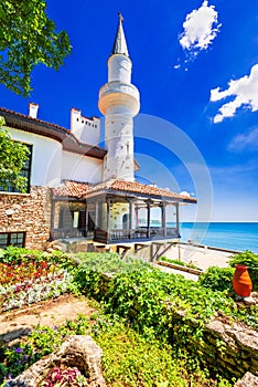 Balchik, Black Sea coastline, Bulgaria. Romanian Queen Marie castle