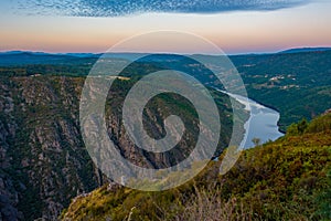 Balcones de Madrid viewpoint over river Sil in Spain