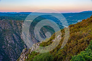 Balcones de Madrid viewpoint over river Sil in Spain