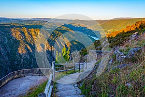 Balcones de Madrid viewpoint over river Sil in Spain