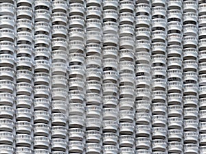 Balconies on an apartment building