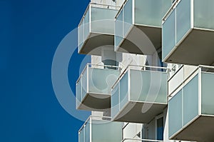 Balconies of an appartement building